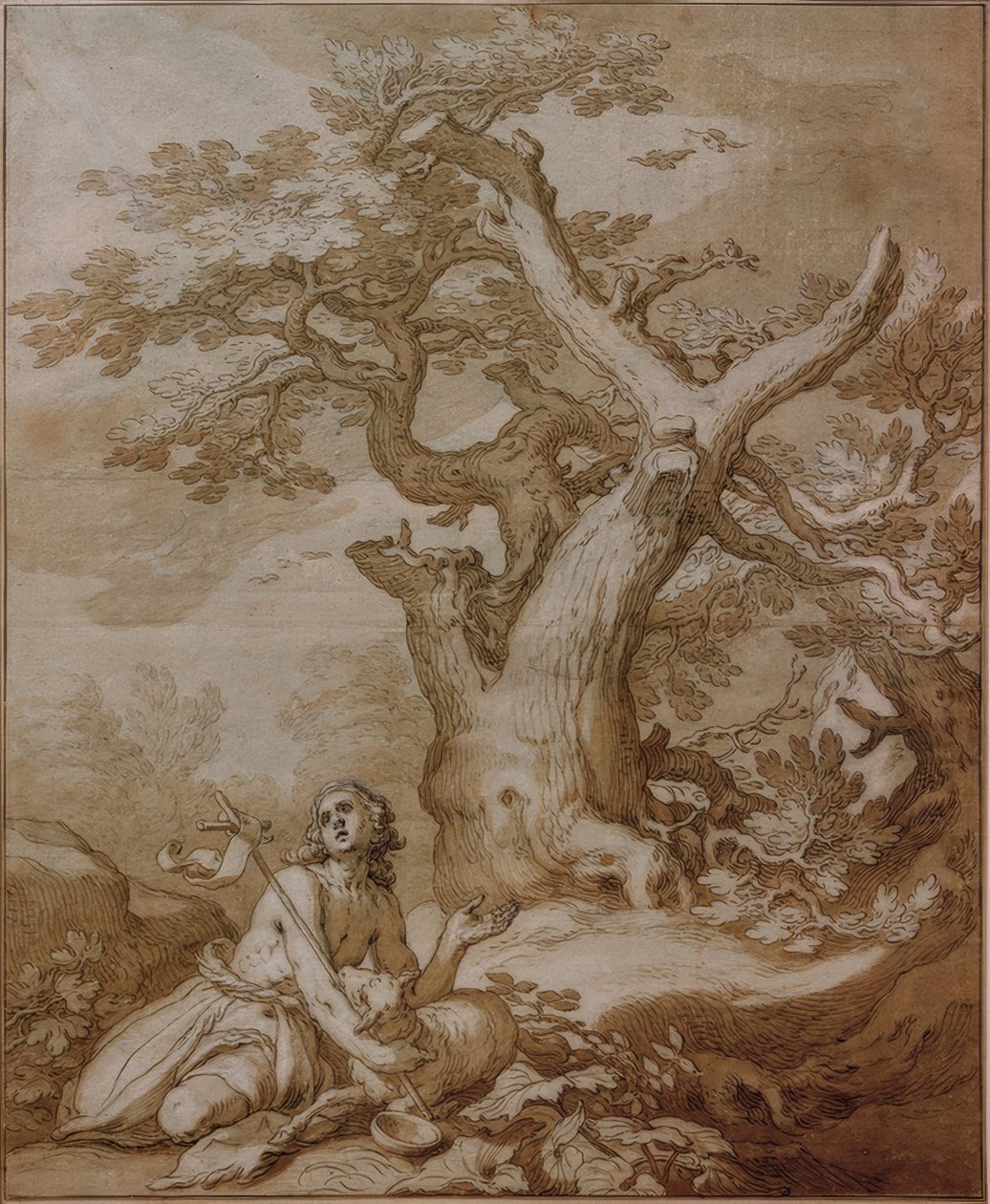 旷野中的施洗者约翰 作者 亚伯拉罕·布洛玛特（Abraham Bloemaert）