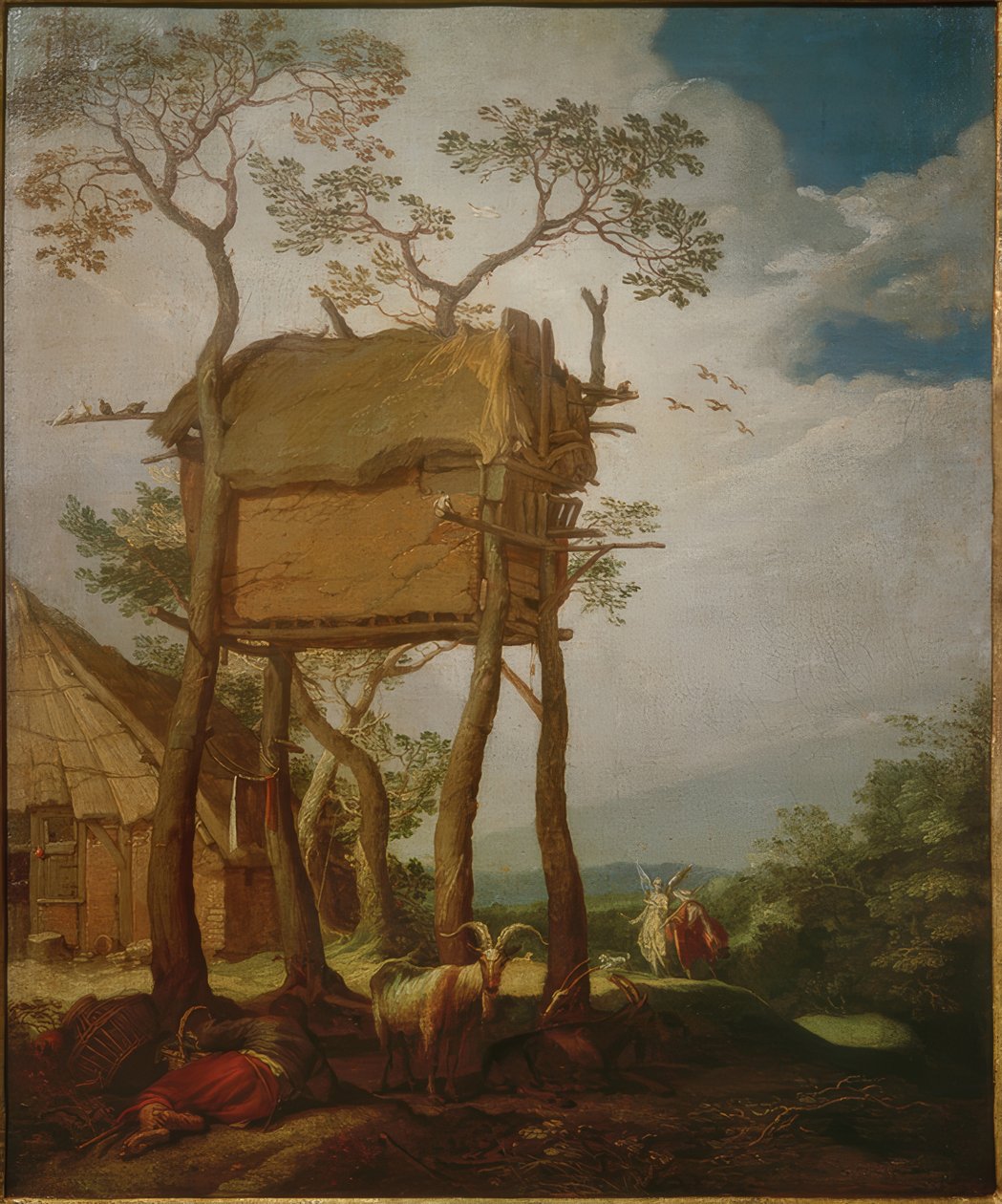 与托比亚斯和天使的风景 作者 亚伯拉罕·布洛玛特（Abraham Bloemaert）