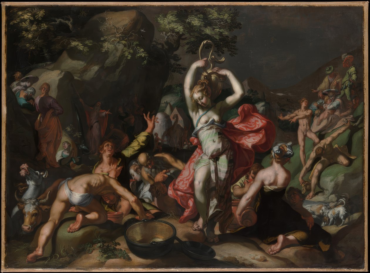 摩西敲击岩石 作者 亚伯拉罕·布洛玛特（Abraham Bloemaert）