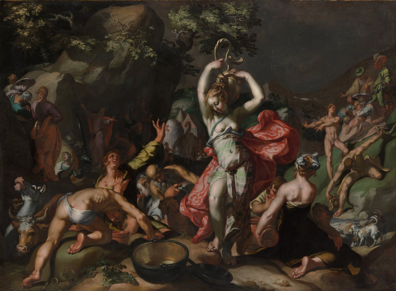 摩西撞击岩石 作者 亚伯拉罕·布洛玛特（Abraham Bloemaert）