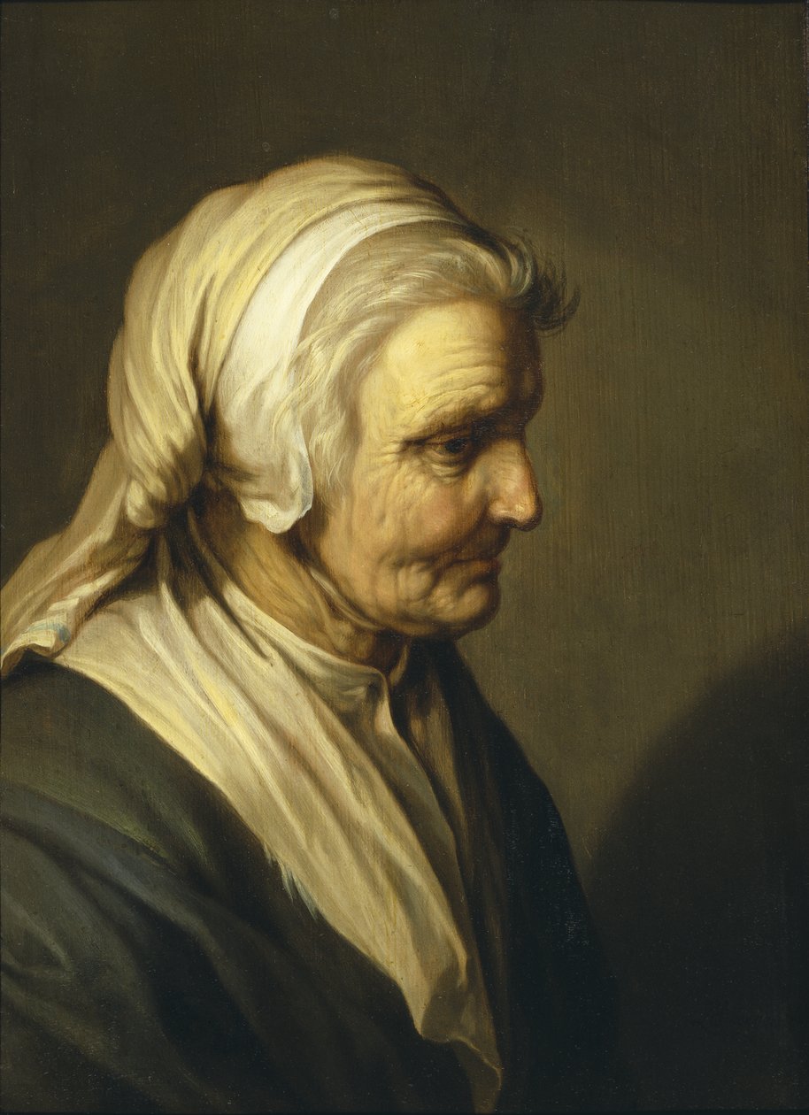 1635年的老女人 作者 亚伯拉罕·布洛玛特（Abraham Bloemaert）