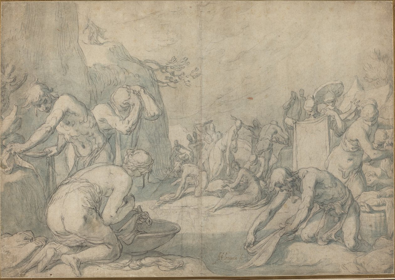 洗涤以色列人的礼节 作者 亚伯拉罕·布洛玛特（Abraham Bloemaert）