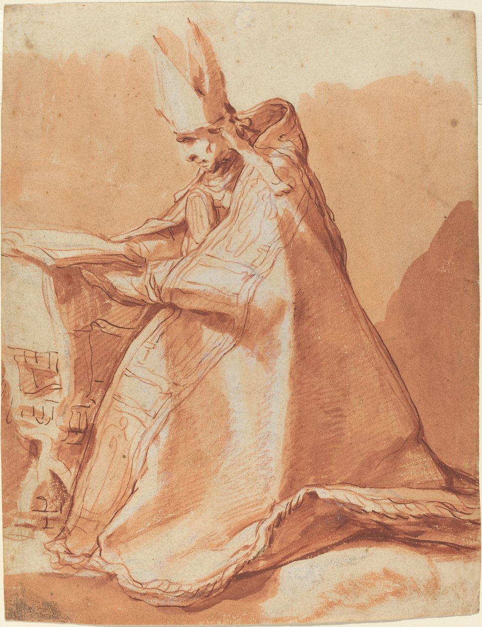 坐着的主教 作者 亚伯拉罕·布洛玛特（Abraham Bloemaert）