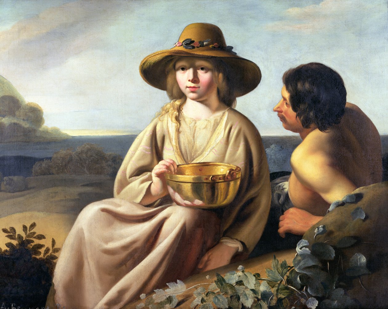牧羊人和牧羊女 作者 亚伯拉罕·布洛玛特（Abraham Bloemaert）
