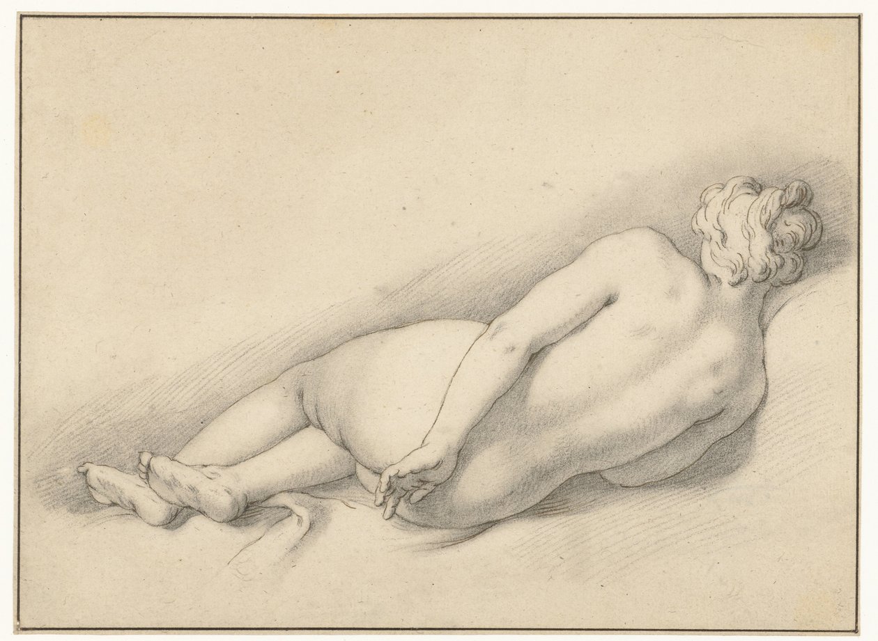 斜倚女性裸体研究 作者 亚伯拉罕·布洛玛特（Abraham Bloemaert）