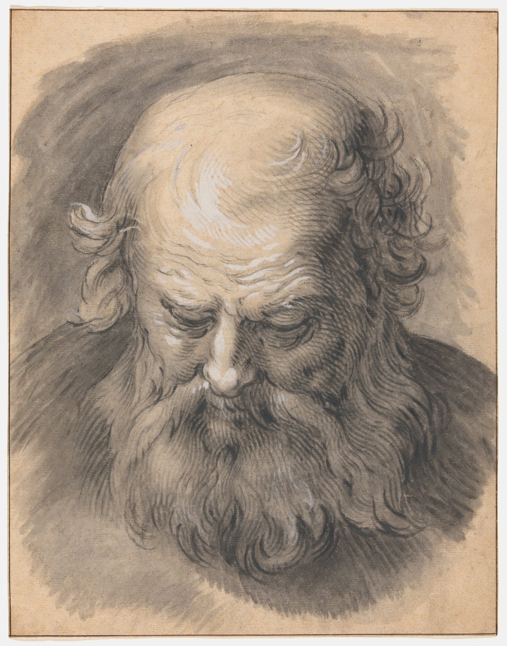 大胡子头部研究 作者 亚伯拉罕·布洛玛特（Abraham Bloemaert）