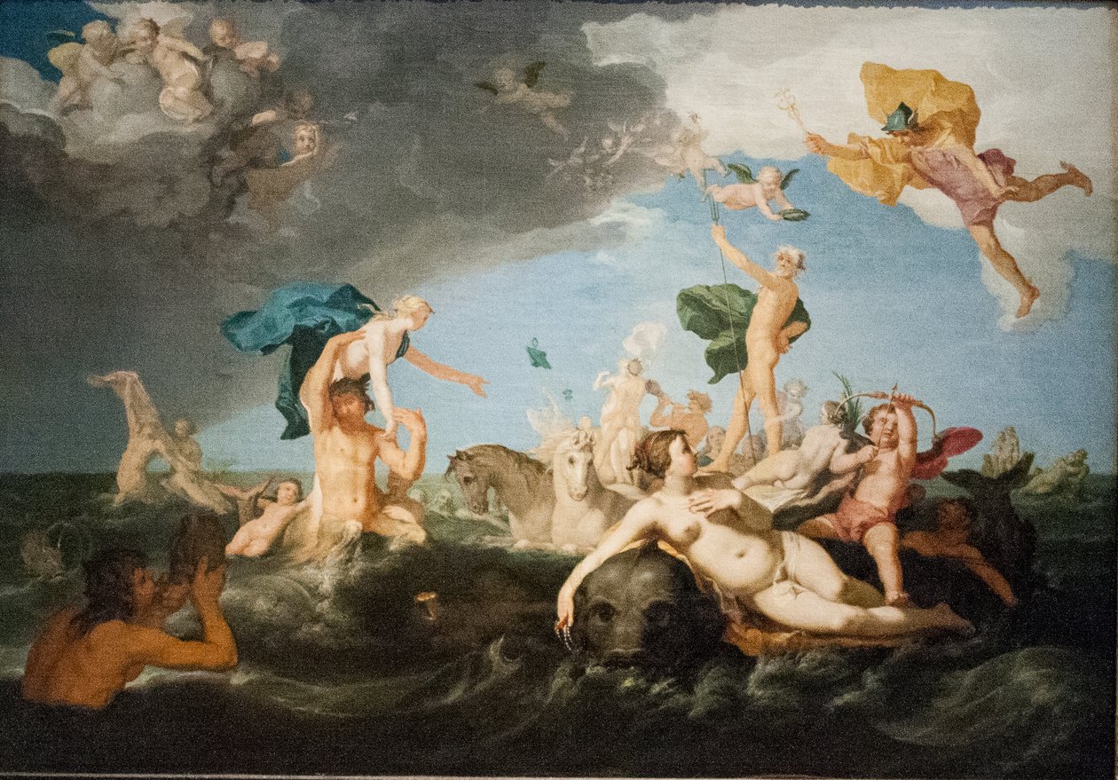 瑞典语  Neptunus triumftåg 海神的胜利 作者 亚伯拉罕·布洛玛特（Abraham Bloemaert）