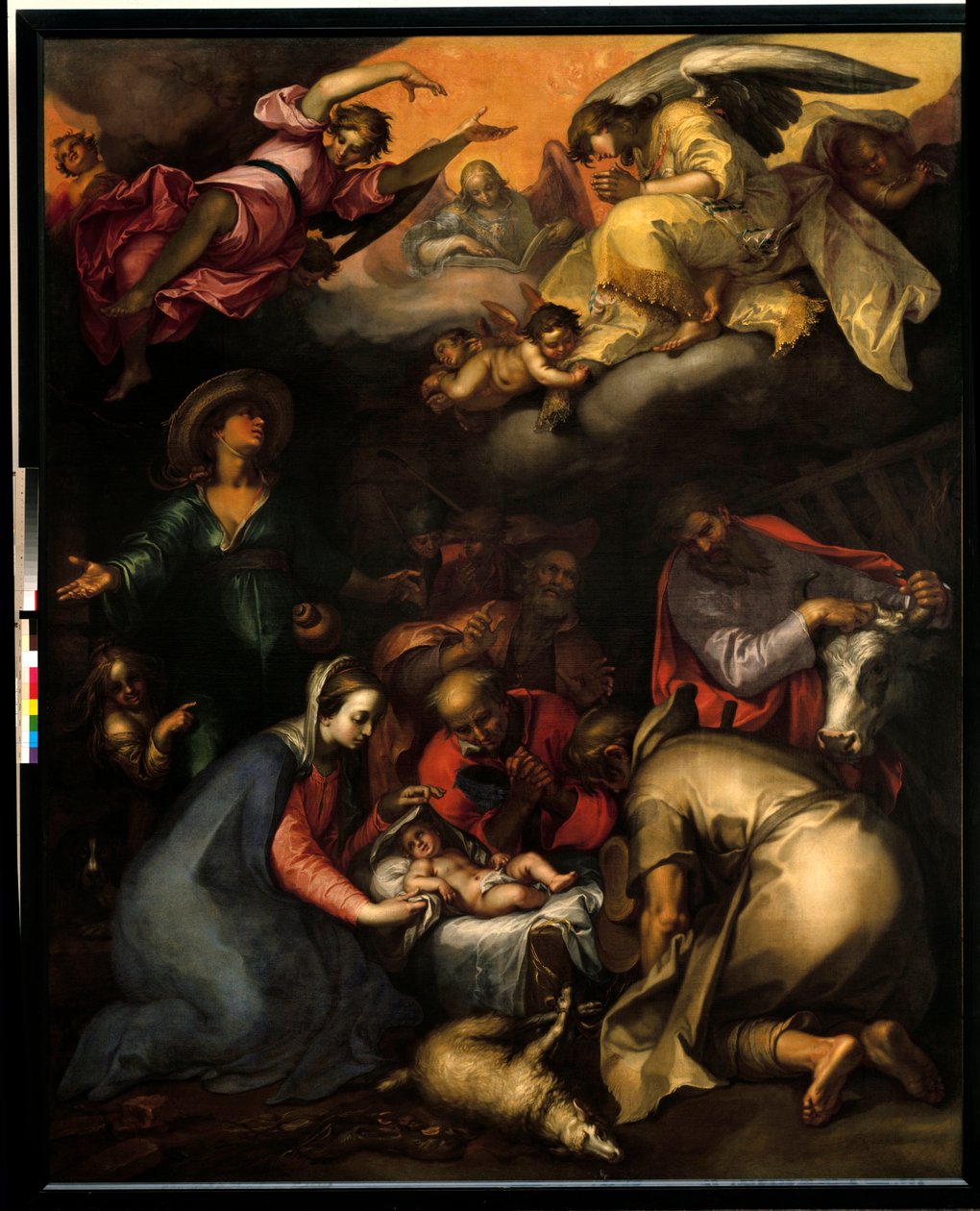 牧羊人的崇拜 亚伯拉罕-布洛马特(1564-1651)的画作 1612年 太阳。2,87x2,29米 巴黎，卢浮宫博物馆 作者 亚伯拉罕·布洛玛特（Abraham Bloemaert）