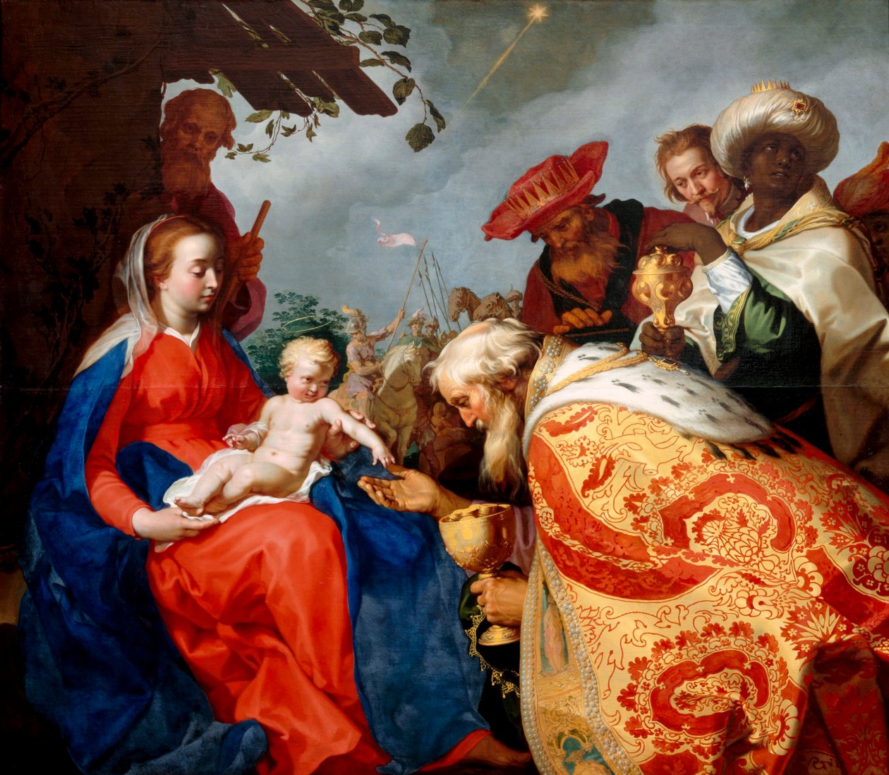 贤士的崇拜，1624年 作者 亚伯拉罕·布洛玛特（Abraham Bloemaert）
