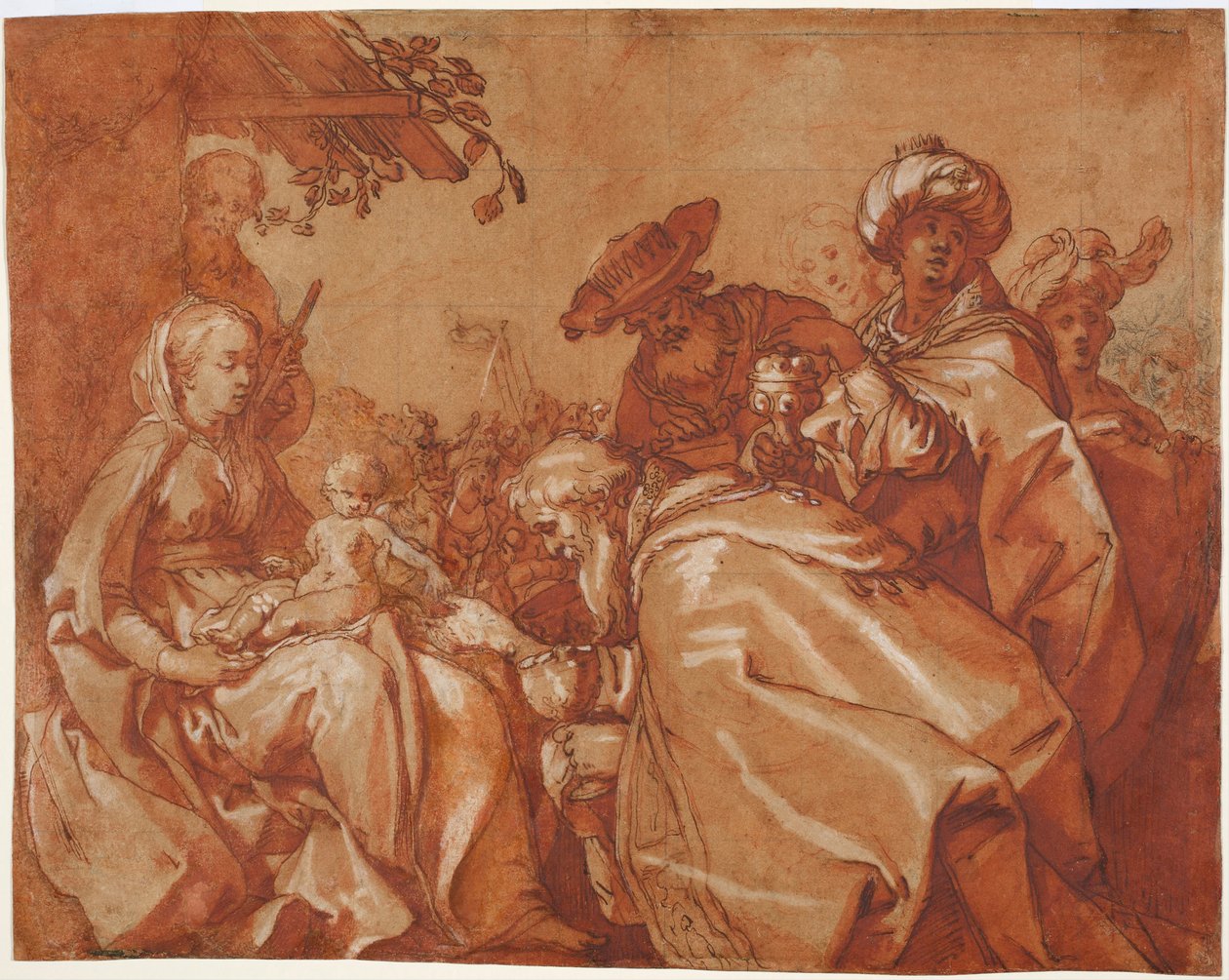 贤士的崇拜，1624年 作者 亚伯拉罕·布洛玛特（Abraham Bloemaert）