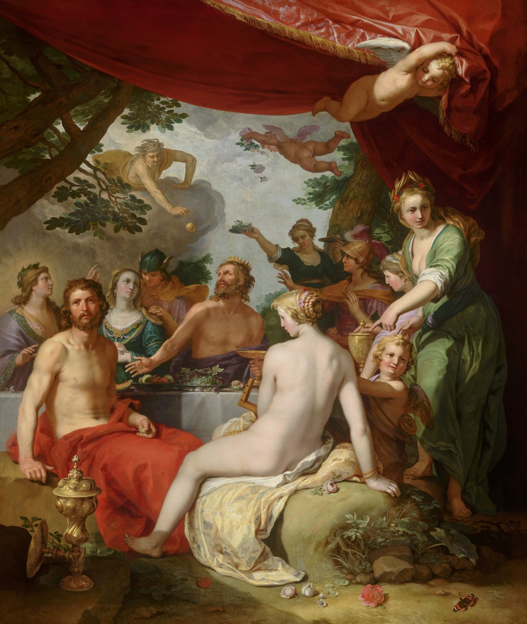 众神在珀琉斯和忒提斯婚礼上的盛宴 作者 亚伯拉罕·布洛玛特（Abraham Bloemaert）
