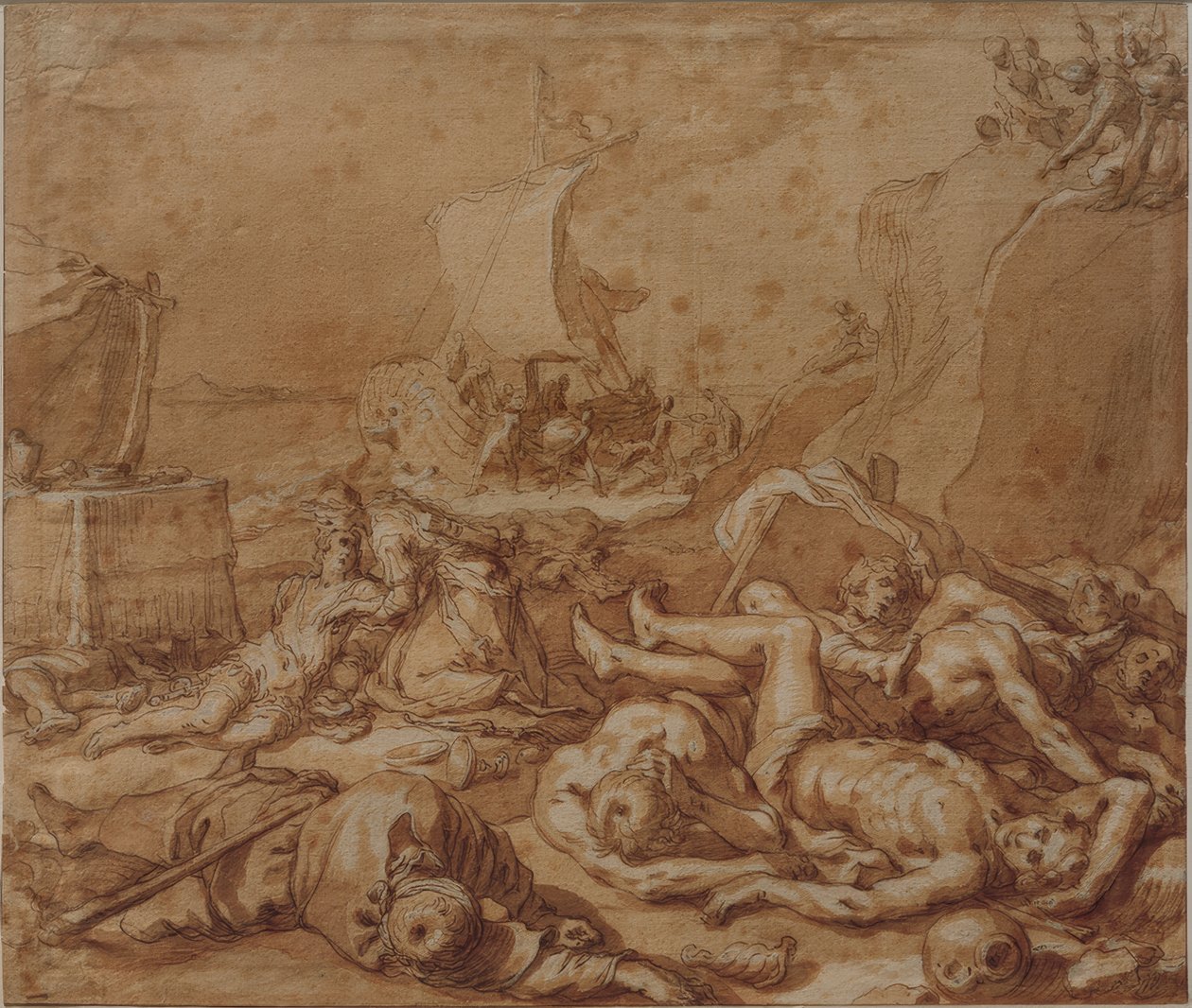 Theagenes und Chariclea nach dem Schiffbruch 作者 亚伯拉罕·布洛玛特（Abraham Bloemaert）