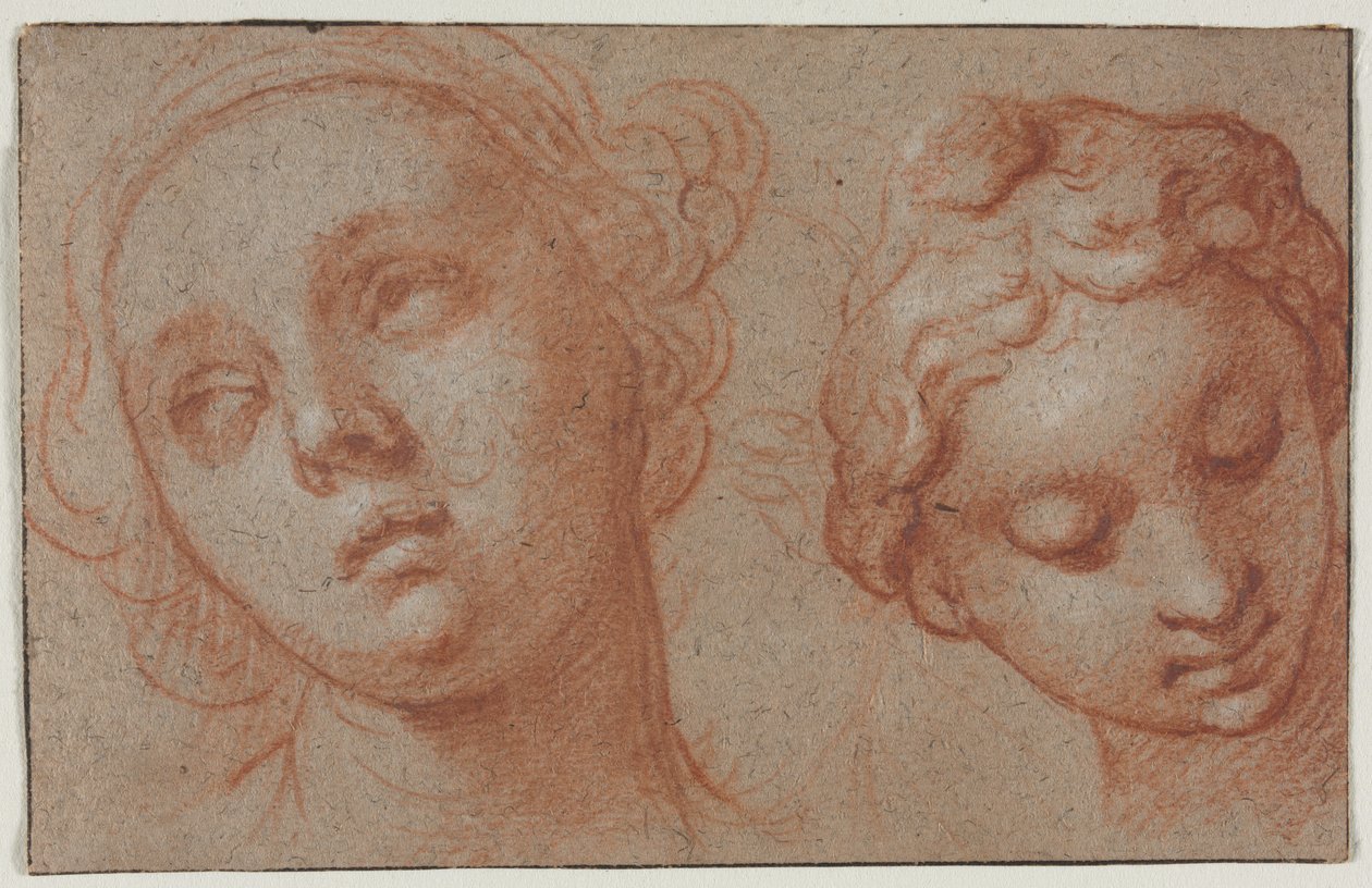 两个女性头像 作者 亚伯拉罕·布洛玛特（Abraham Bloemaert）