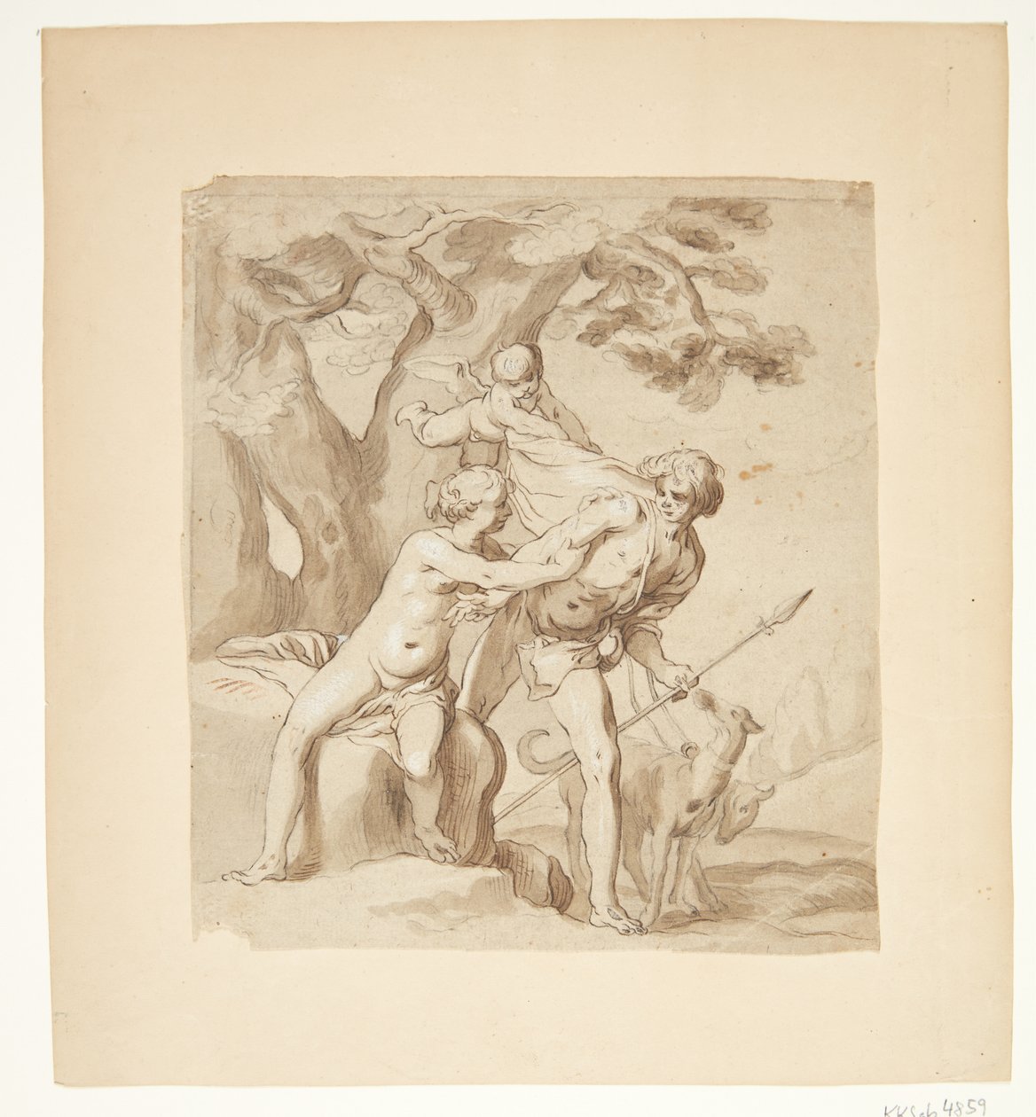 维纳斯与阿多尼斯 作者 亚伯拉罕·布洛玛特（Abraham Bloemaert）
