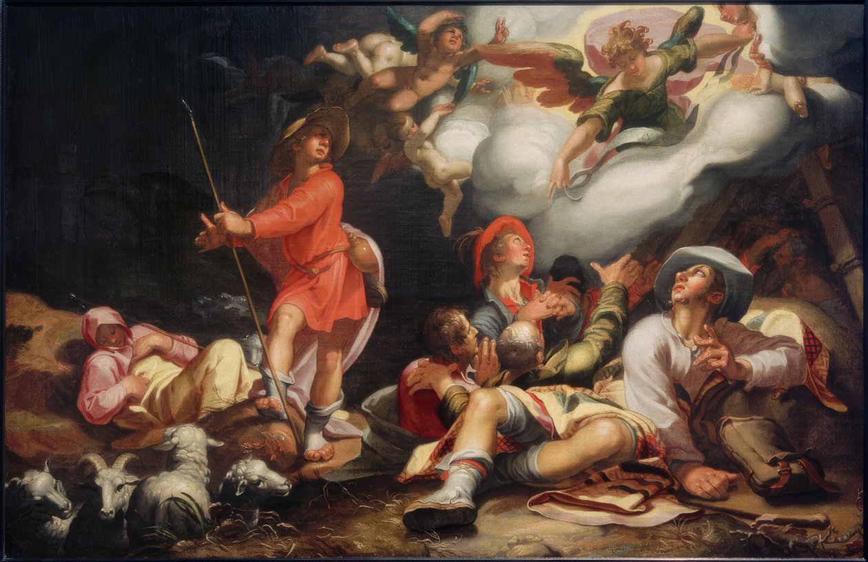 向牧羊人报喜 作者 亚伯拉罕·布洛玛特（Abraham Bloemaert）