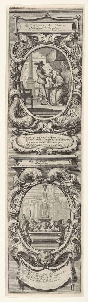 纪念王储诞生的寓言》，约1638年。 作者 亚伯拉罕·博斯（Abraham Bosse）