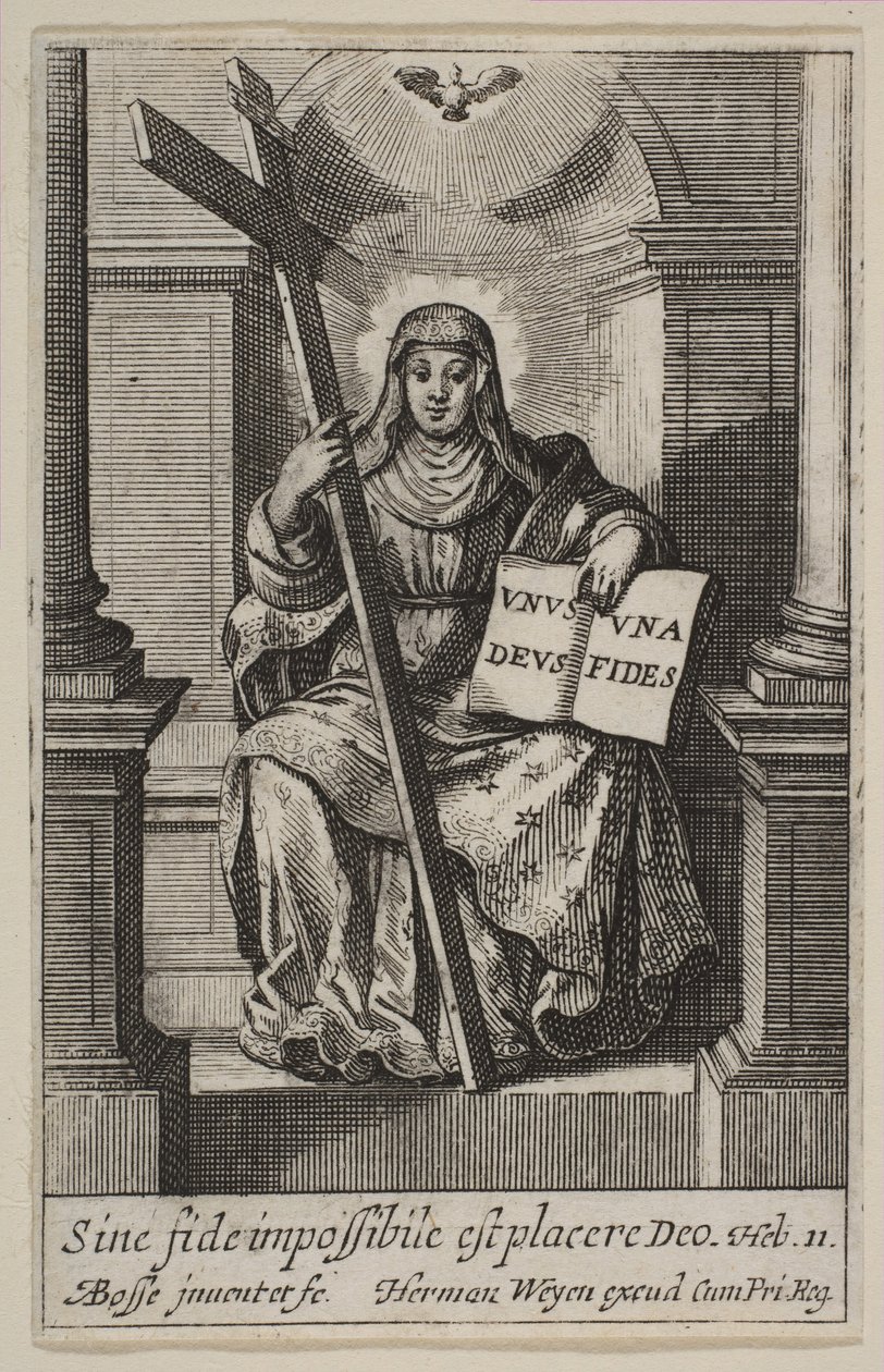 信仰，1636年。 作者 亚伯拉罕·博斯（Abraham Bosse）