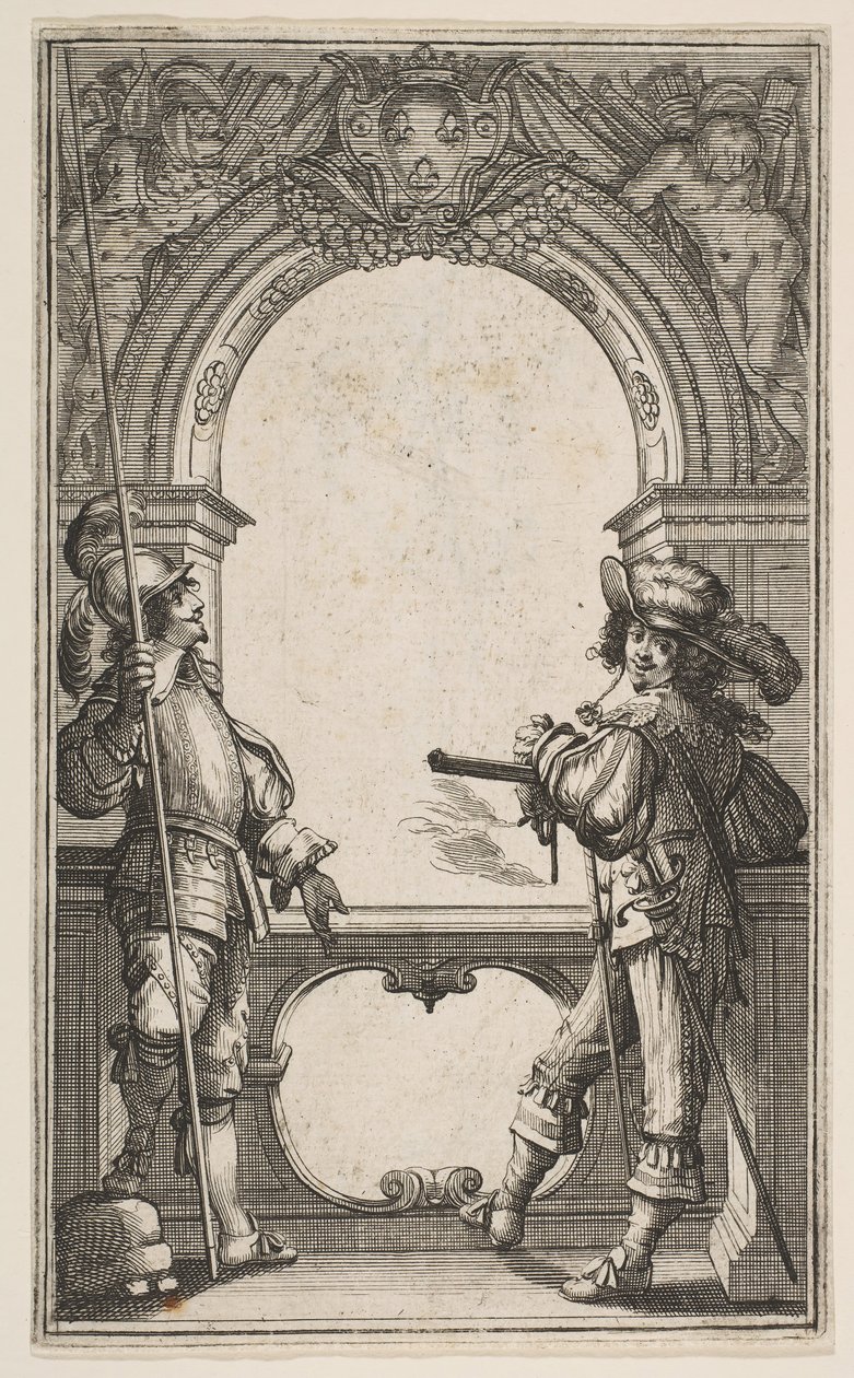 Les GardesFrançaises的前奏曲，1632年。 作者 亚伯拉罕·博斯（Abraham Bosse）