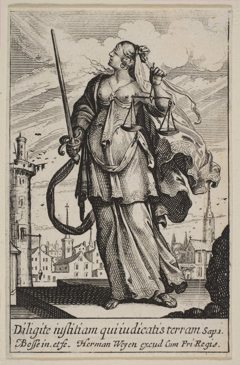 正义，1636年。 作者 亚伯拉罕·博斯（Abraham Bosse）