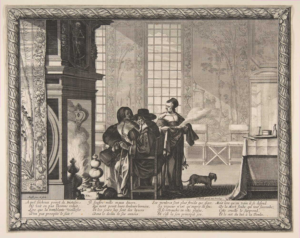 老年，1636年。 作者 亚伯拉罕·博斯（Abraham Bosse）