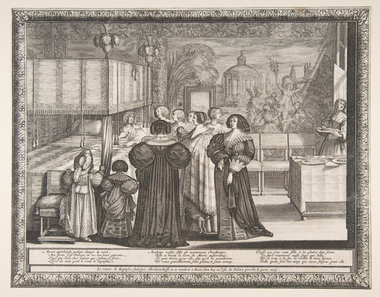 1633年从洗礼仪式回来。 作者 亚伯拉罕·博斯（Abraham Bosse）