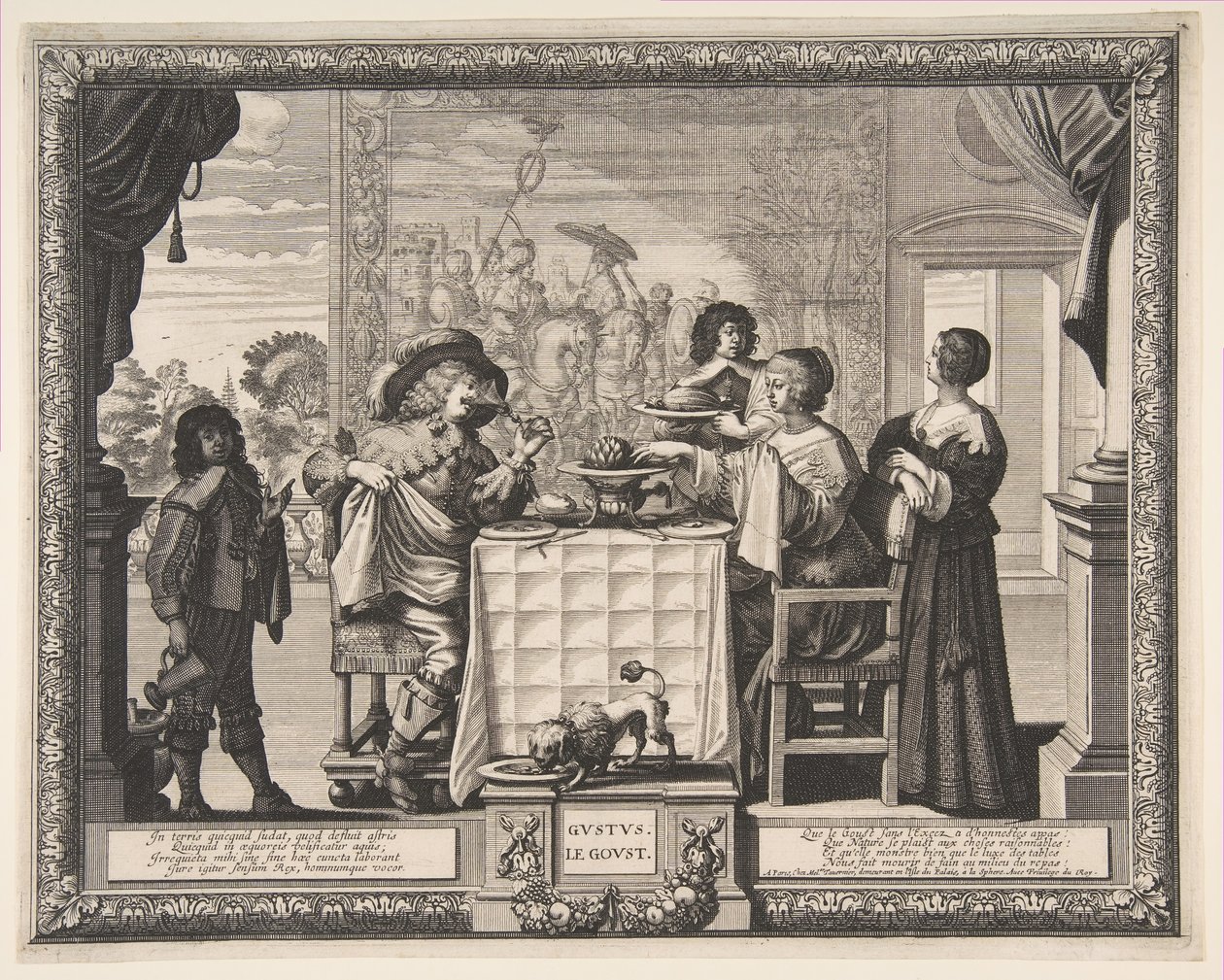 口味1635-38。 作者 亚伯拉罕·博斯（Abraham Bosse）