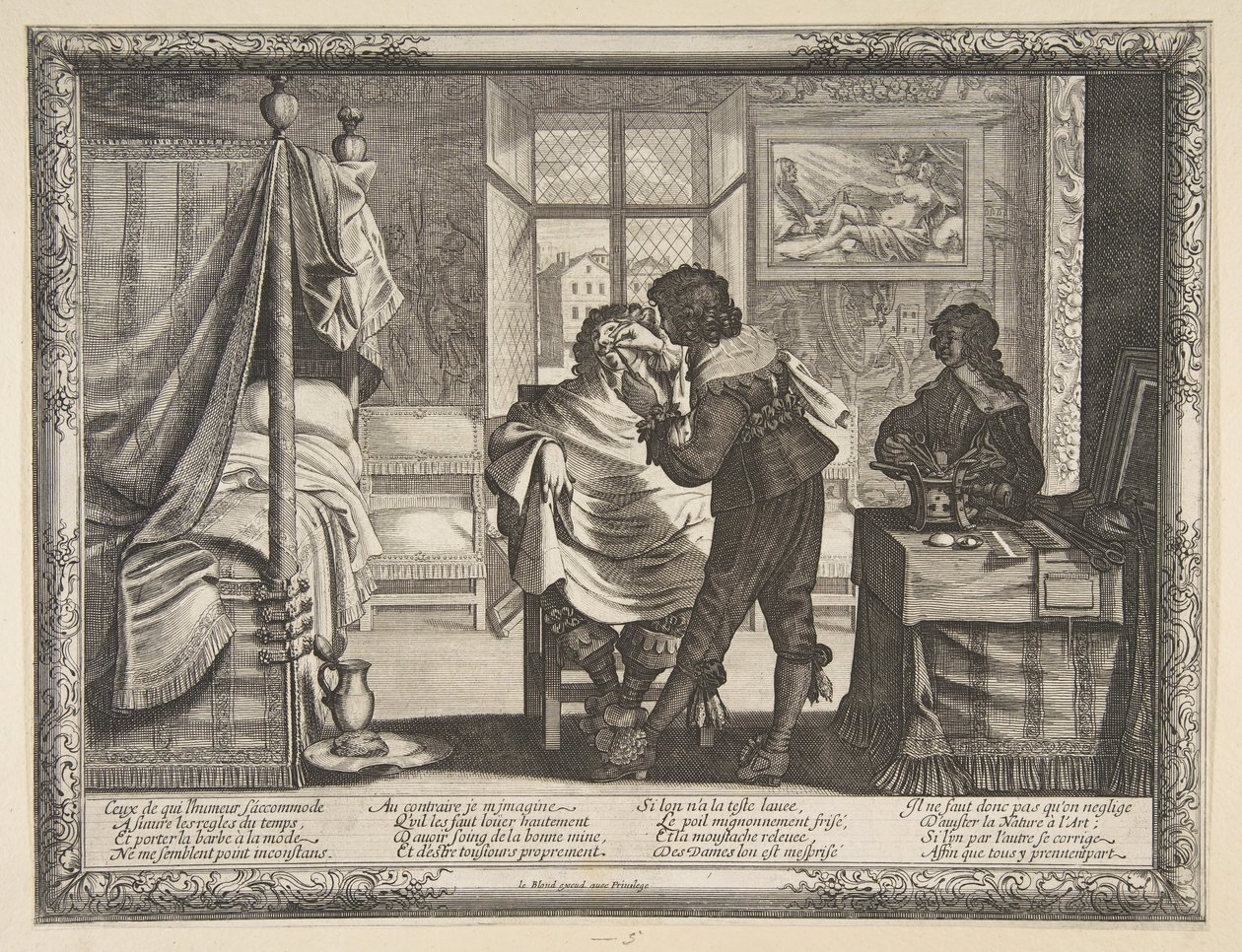 理发师理发师，约。 1632-33。 作者 亚伯拉罕·博斯（Abraham Bosse）