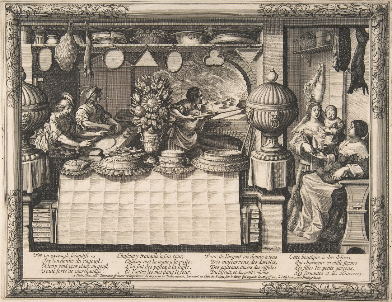 糖果店，1632-35。 作者 亚伯拉罕·博斯（Abraham Bosse）