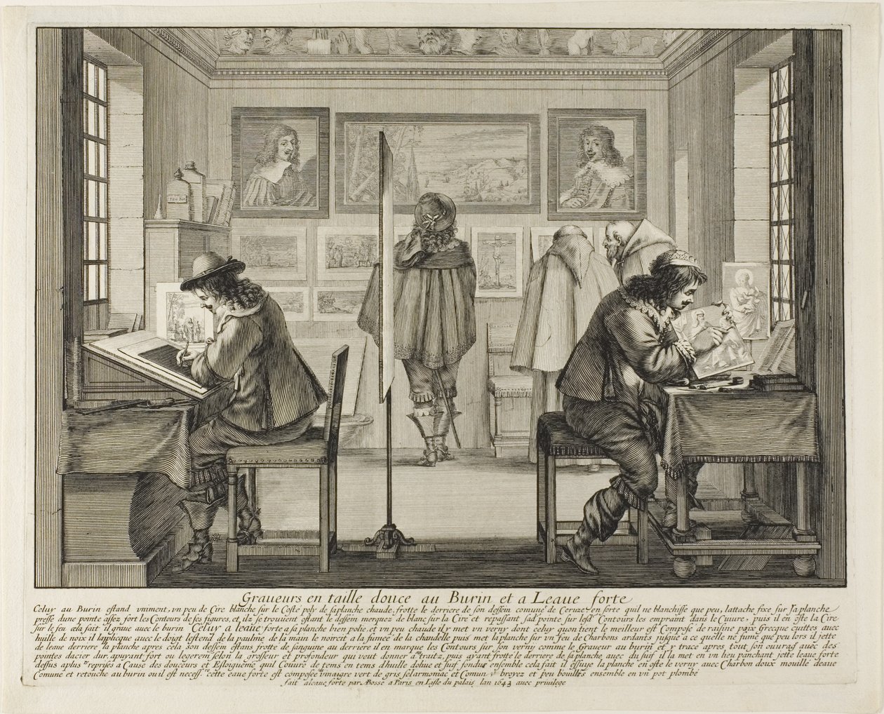 雕刻师和蚀刻师，1642年 作者 亚伯拉罕·博斯（Abraham Bosse）