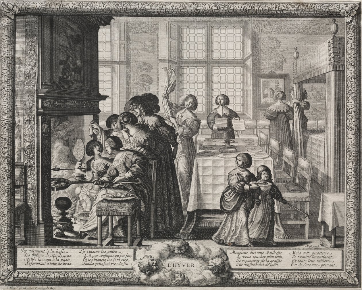 四个季节：1635年冬天。 作者 亚伯拉罕·博斯（Abraham Bosse）