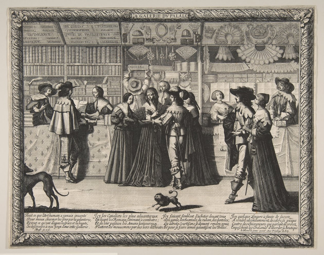 正义宫画廊，约。 1638。 作者 亚伯拉罕·博斯（Abraham Bosse）