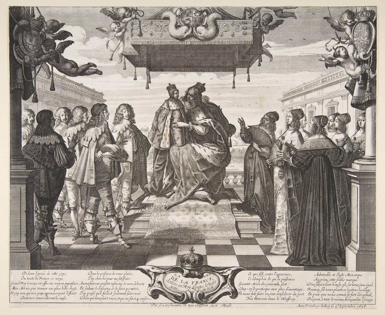 法国的喜悦，1638年。 作者 亚伯拉罕·博斯（Abraham Bosse）
