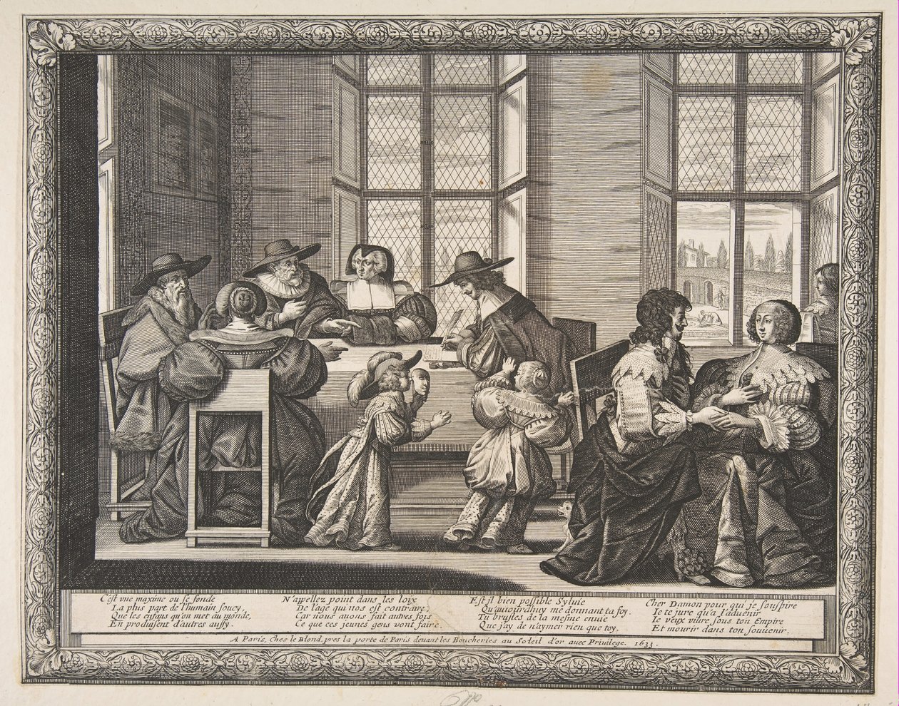 《婚姻合同》，1633年。 作者 亚伯拉罕·博斯（Abraham Bosse）