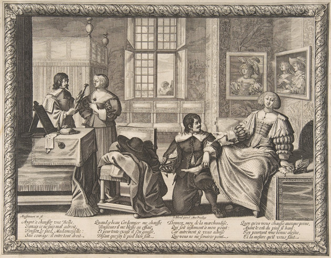 鞋匠，1632-33年。 作者 亚伯拉罕·博斯（Abraham Bosse）