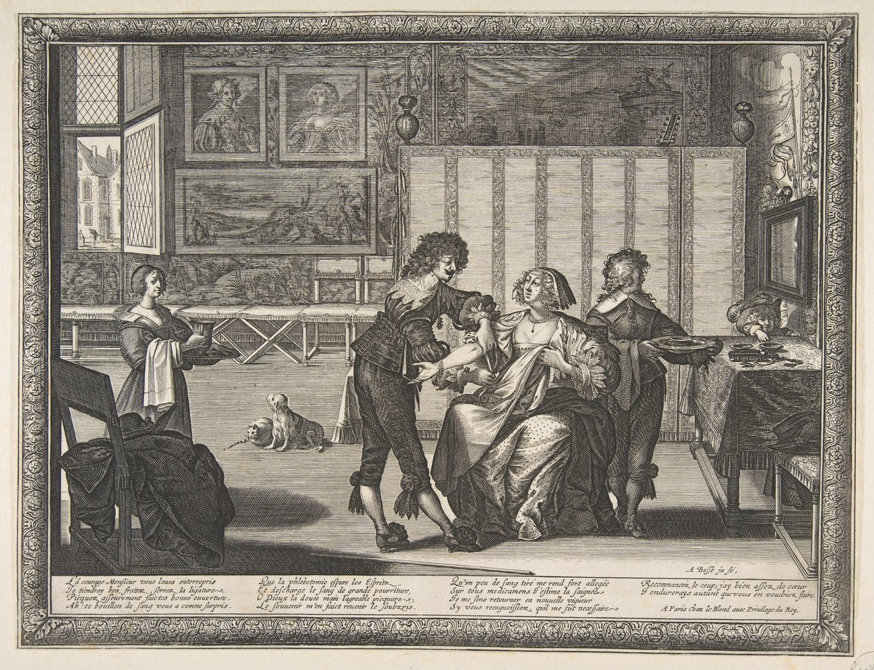 外科医生LaSaignée，1632年。 作者 亚伯拉罕·博斯（Abraham Bosse）