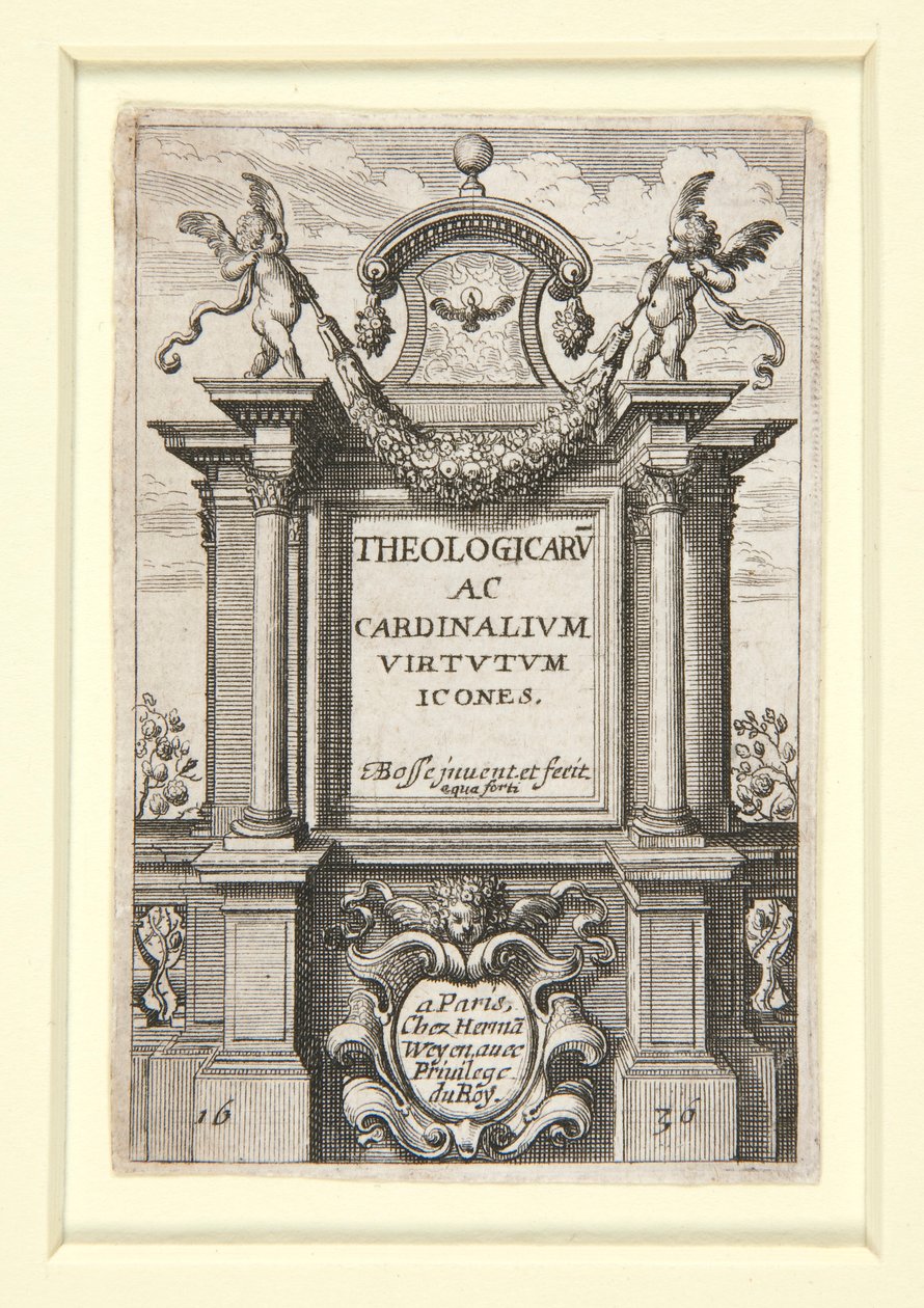 Theologicarum ac Cardinalium Virtutum Icones》扉页 作者 亚伯拉罕·博斯（Abraham Bosse）