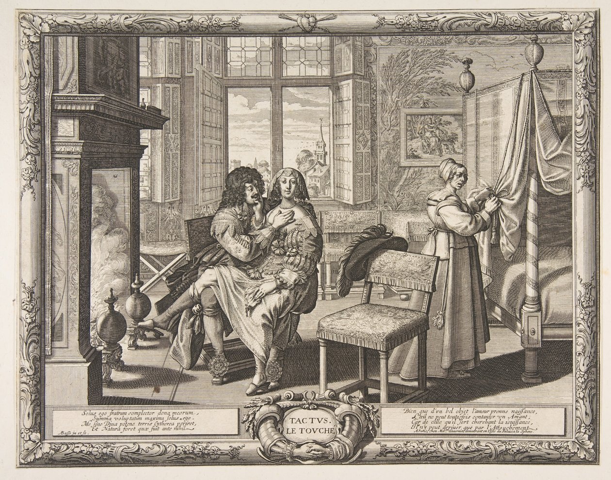 触摸Le Toucher，约。 1638。 作者 亚伯拉罕·博斯（Abraham Bosse）