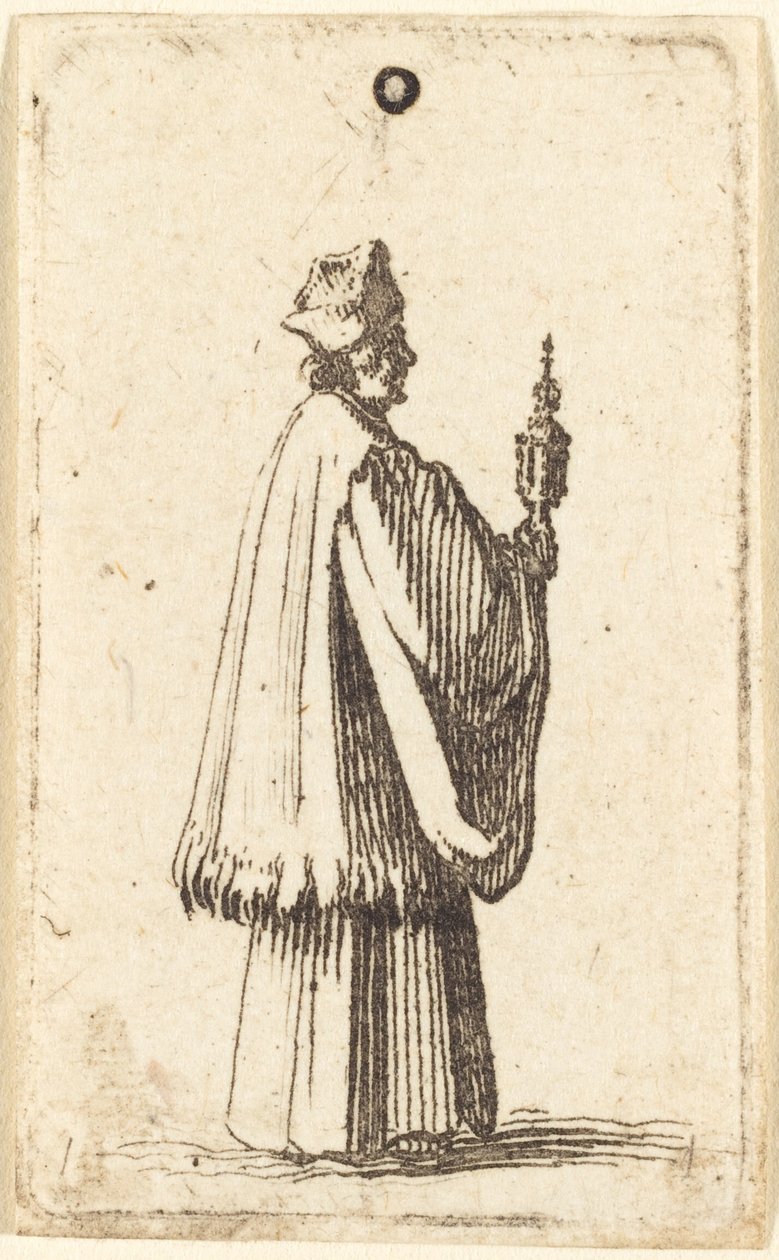 牧师搬运圣体圣事 作者 Abraham Bosse 或 Jacques Callot