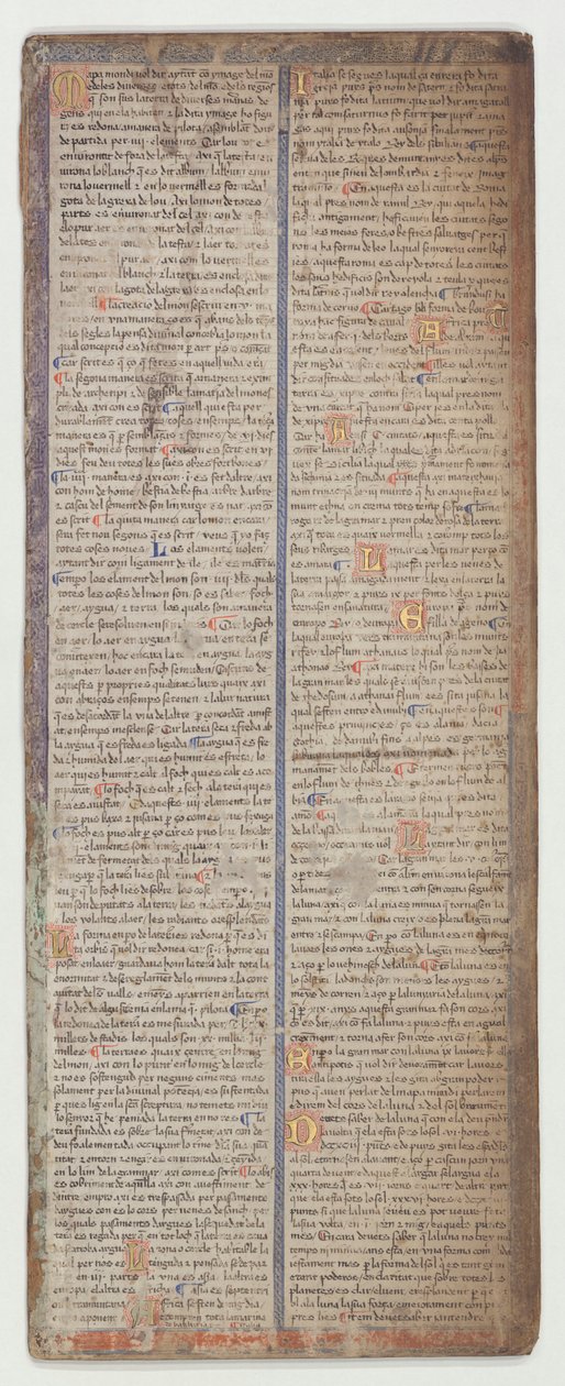 加泰罗尼亚语地图集，第2页，1375年 作者 亚伯拉罕·克雷斯克斯