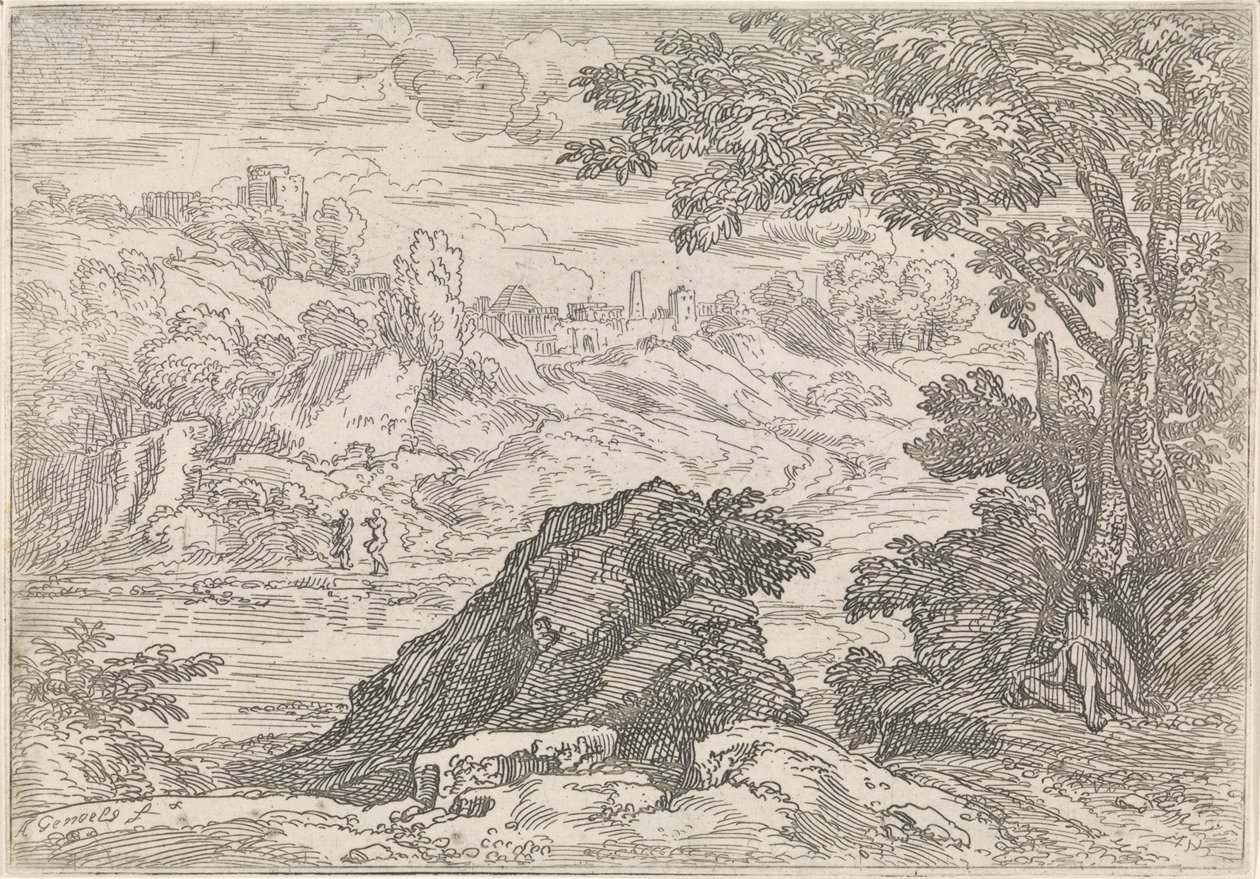 有河的风景
阿卡迪亚风光（系列名称） 作者 亚伯拉罕·杰诺尔斯
