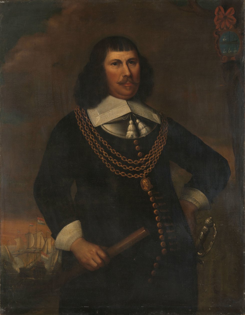 彼得-弗洛里斯（Pieter Florisz，约 1605-58 年），北区副将 作者 亚伯拉罕 Liedts（复制后）