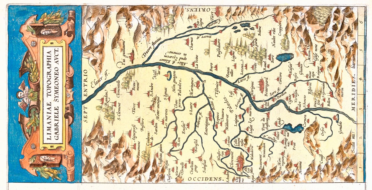 法国奥弗涅 作者 亚伯拉罕·奥特里乌斯（Abraham Ortelius）
