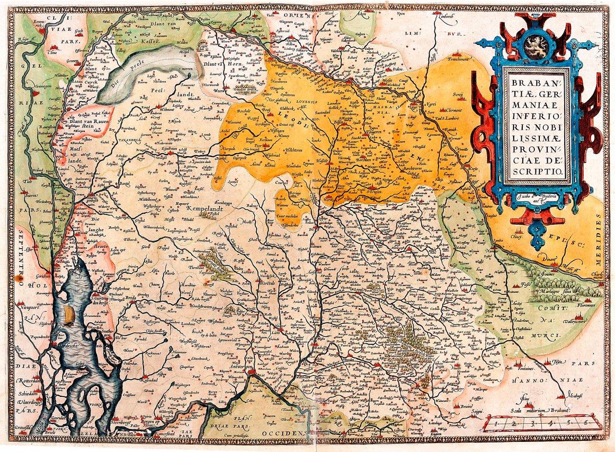 下 Nobilissimmae，德国布拉班特省 作者 亚伯拉罕·奥特里乌斯（Abraham Ortelius）