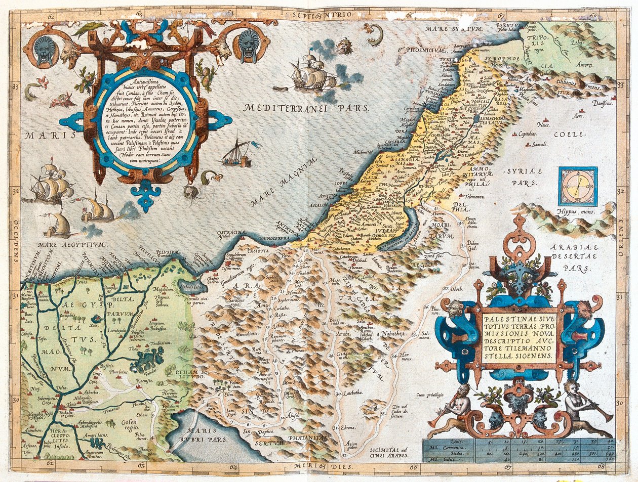 埃及、以色列、黎巴嫩 作者 亚伯拉罕·奥特里乌斯（Abraham Ortelius）