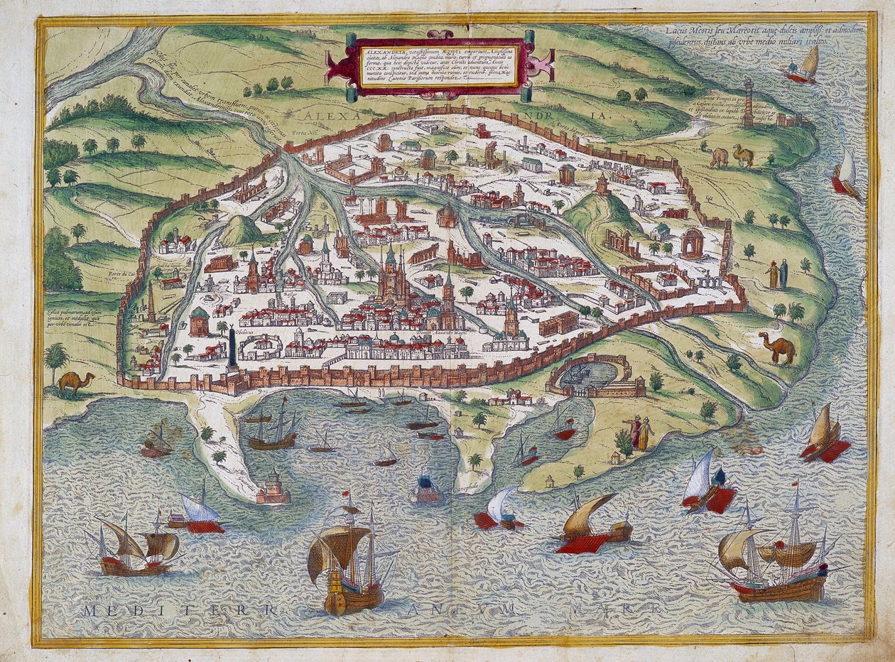 亚历山大地图 - 安特卫普亚伯拉罕·奥特柳斯 (Abraham Ortelius) 绘 作者 亚伯拉罕·奥特里乌斯（Abraham Ortelius）