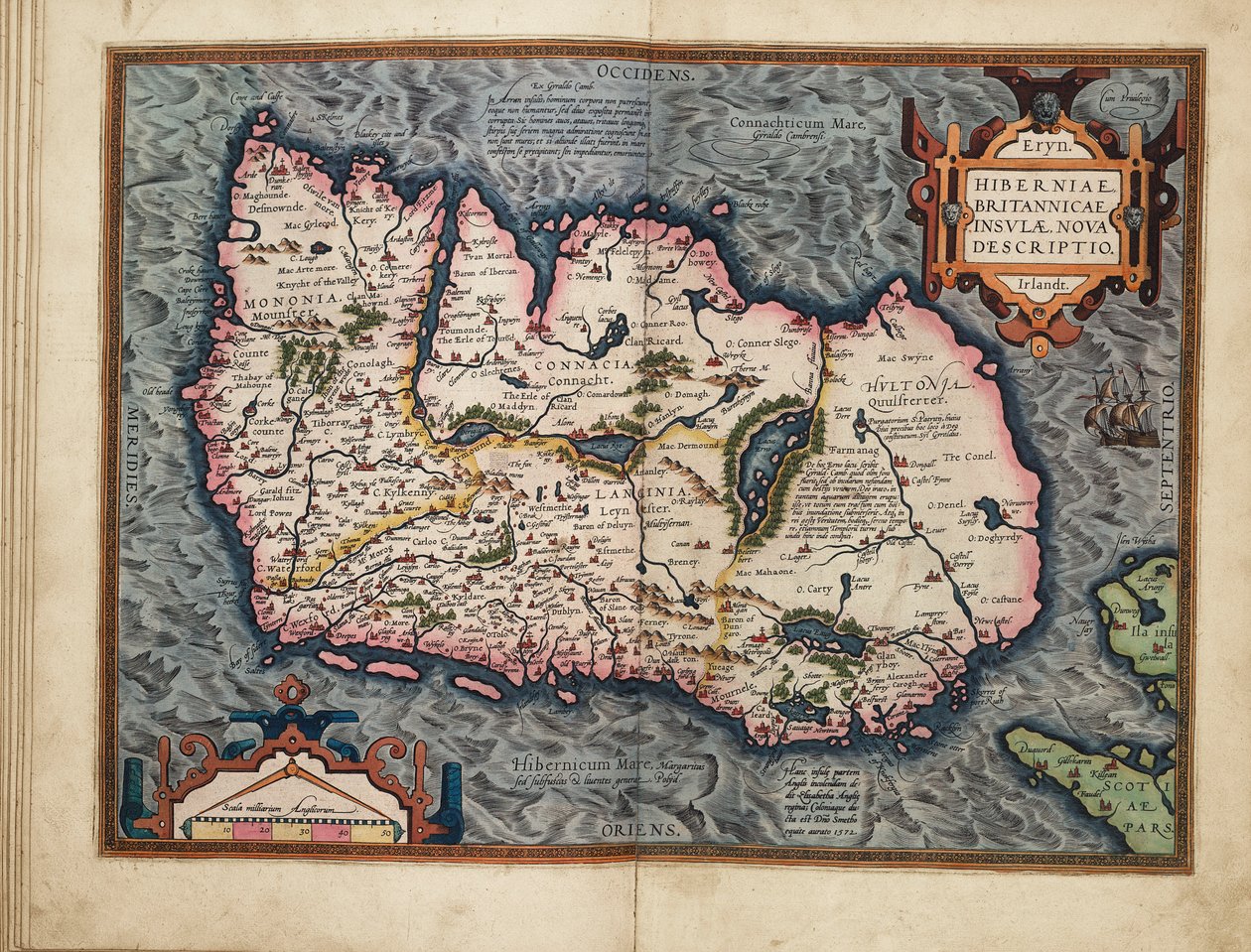 不列颠群岛爱尔兰的新描述 作者 亚伯拉罕·奥特里乌斯（Abraham Ortelius）
