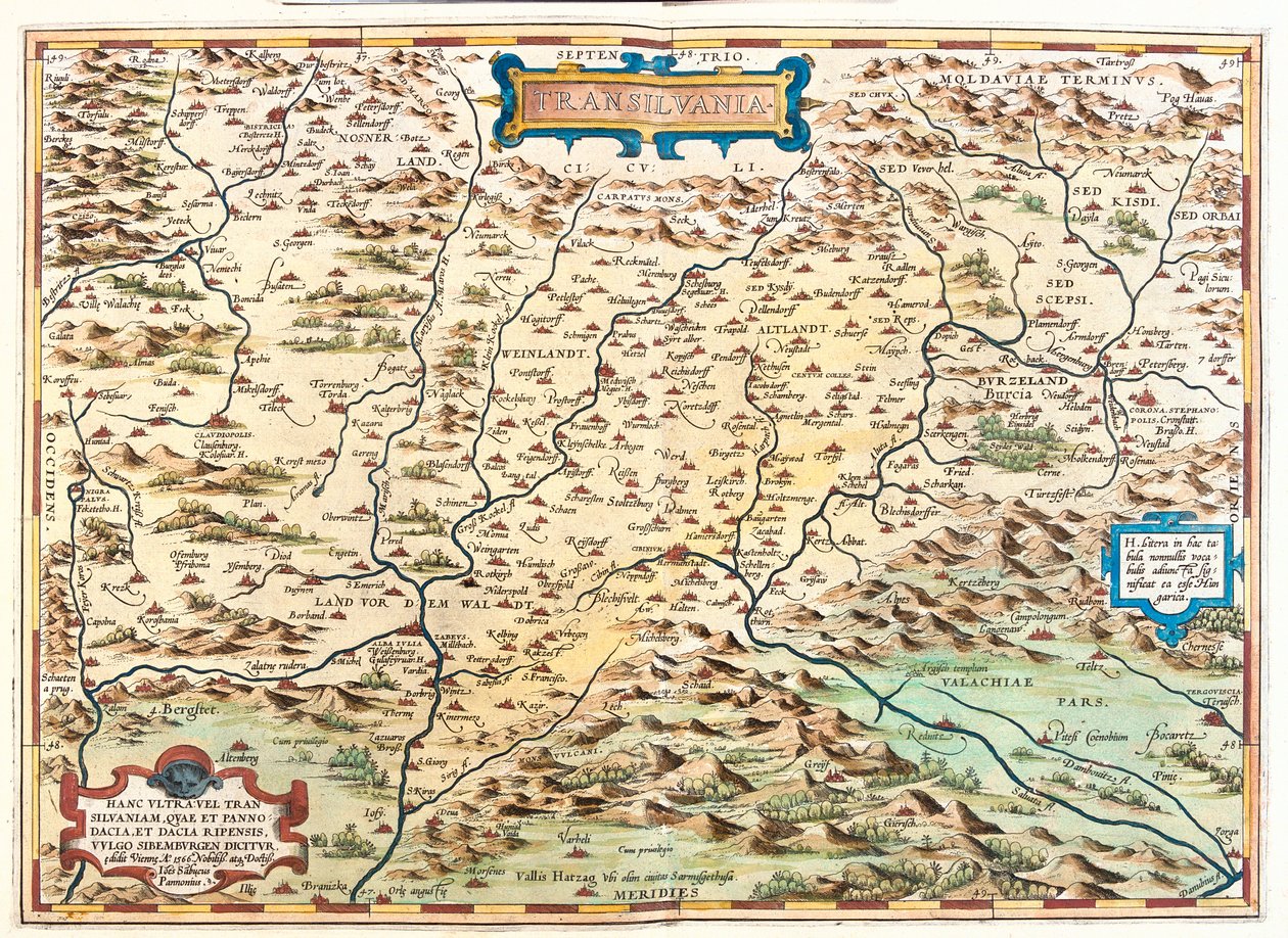 罗马尼亚 作者 亚伯拉罕·奥特里乌斯（Abraham Ortelius）