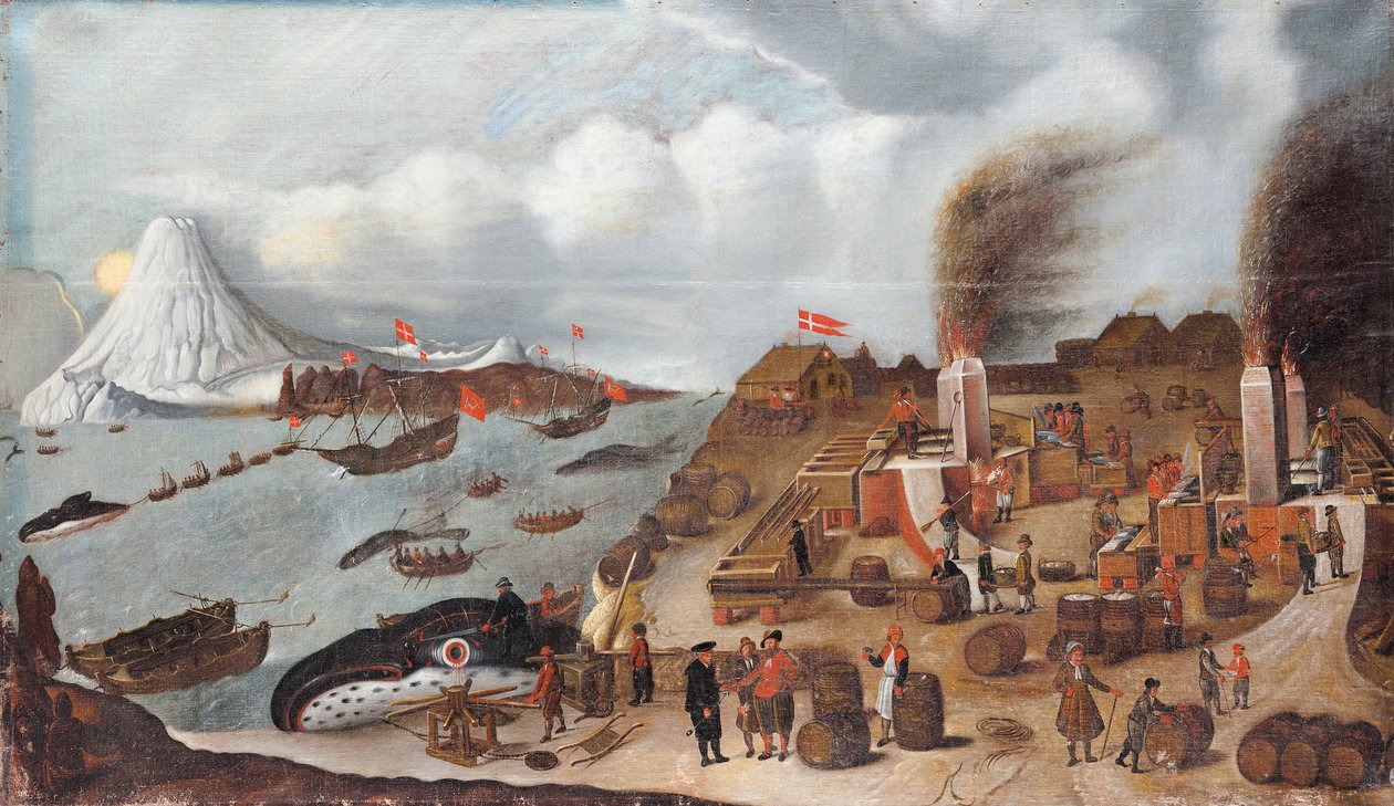 丹麦捕鲸站，1634年 作者 亚伯拉罕·斯派克