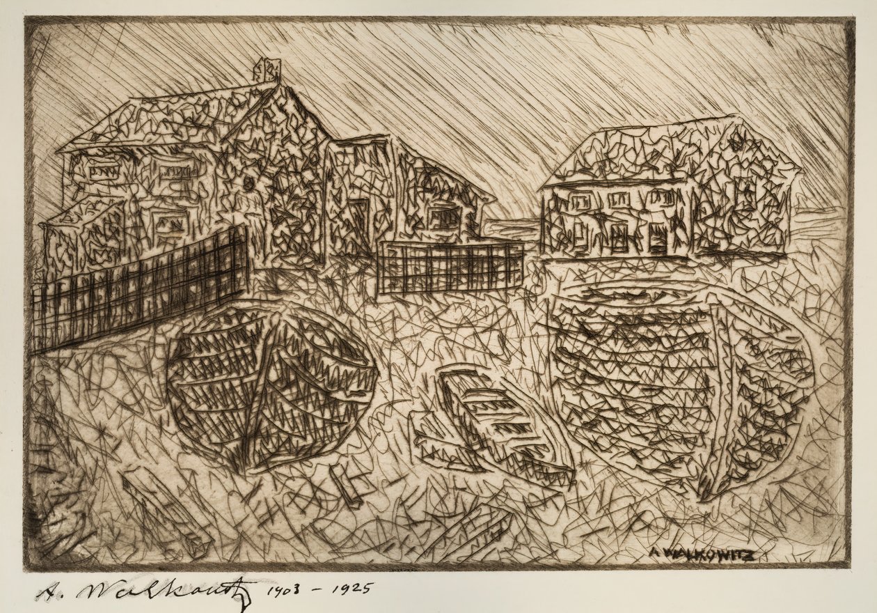 无题六幅版画之一，1903-1925。 作者 亚伯拉罕·沃科维茨