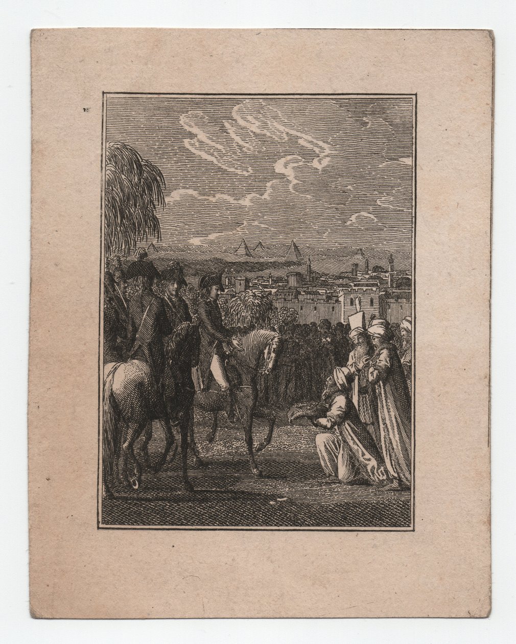 拿破仑在埃及，约 1795 年（雕刻） 作者 亚伯拉罕·沃尔夫冈·库夫纳